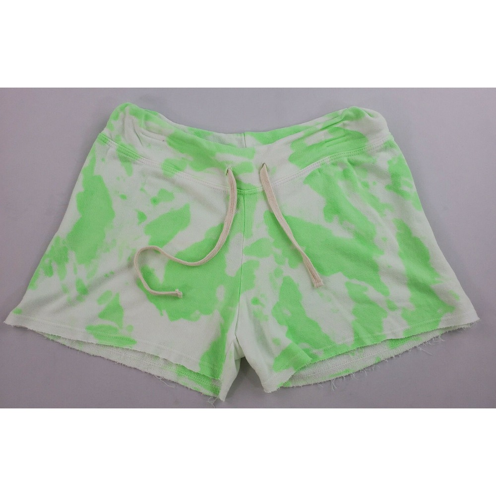 Sundry women shorts NR-V1-G13TD18 tiedye pop lime white sz 1 USA made $106